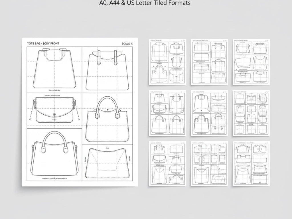 SEWING PATTERN- 20+ Leather Bag Bundle – Digital Download pdf-Leather bag bundle-5 FREE patterns