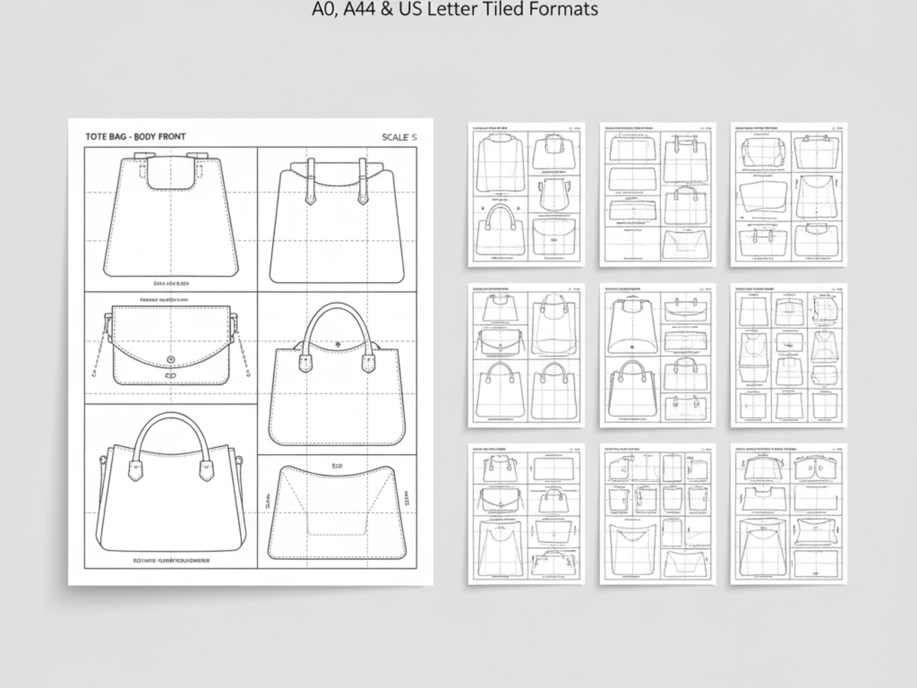 SEWING PATTERN- 20+ Leather Bag Bundle – Digital Download pdf-Leather bag bundle-5 FREE patterns