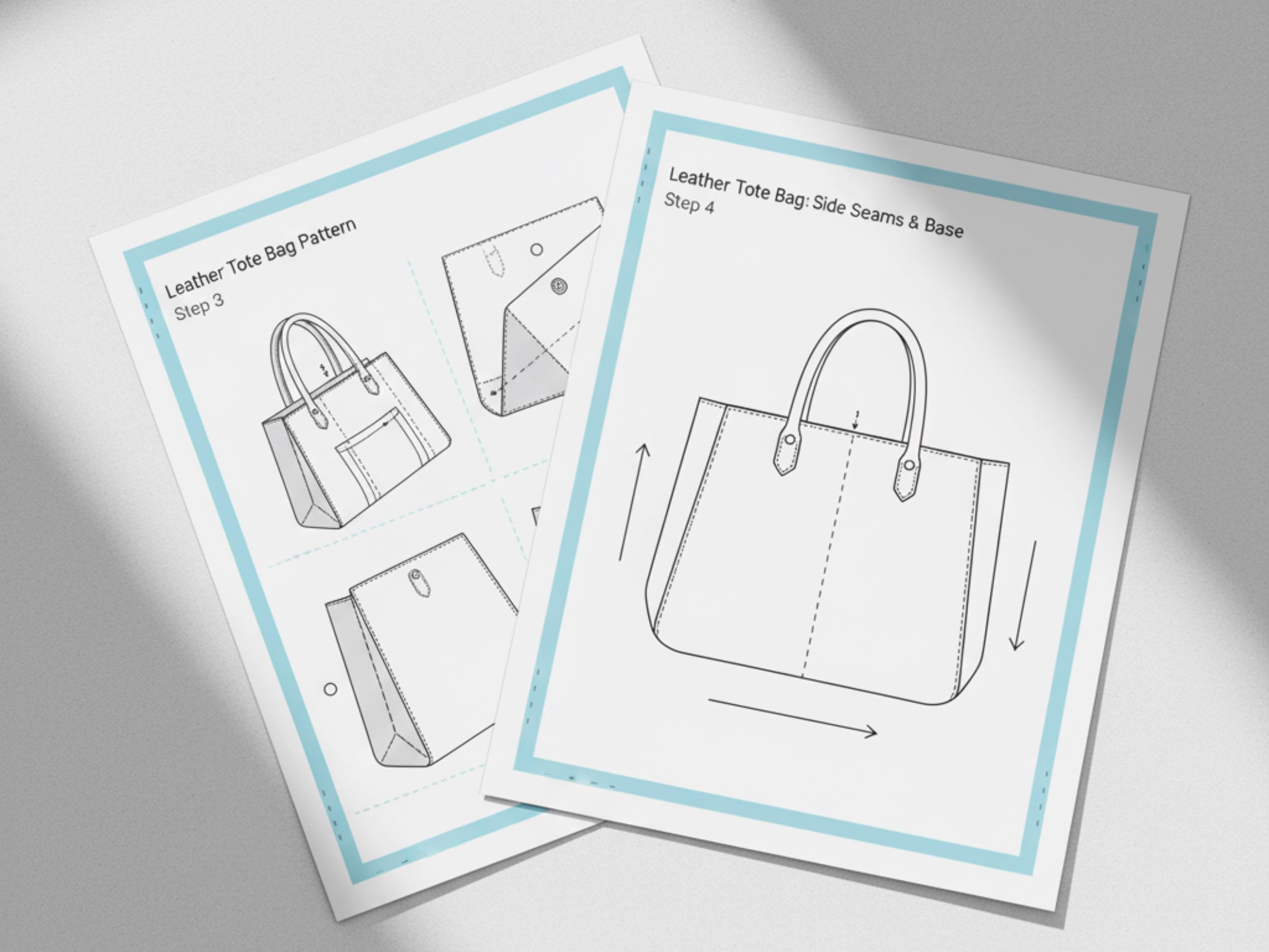 SEWING PATTERN- 20+ Leather Bag Bundle – Digital Download pdf-Leather bag bundle-5 FREE patterns