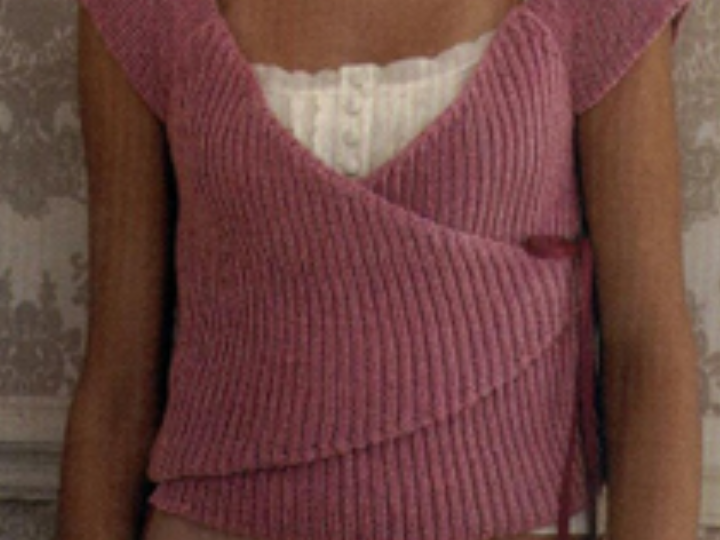 Easy KNITTING PATTERN -very easy Beginners Womens Ribbed Wrap Top- Cardigan short Cap Sleeves 30"-40" DK 8 Ply Worsted Wool Knitting Pattern PDF download