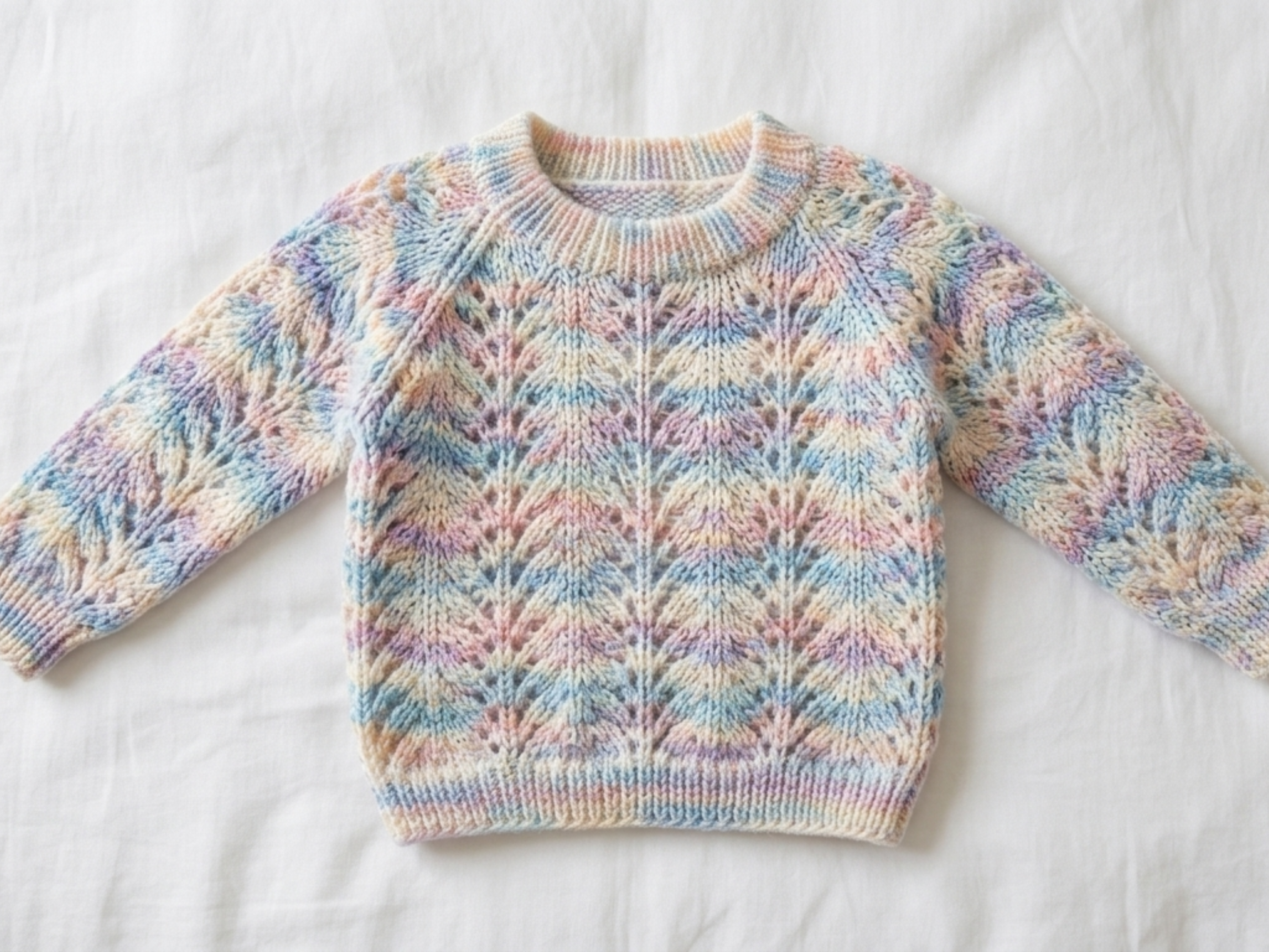 Baby Knitting Pattern Feather and fan Baby Cardigan Sweater Knitting Pattern (PDF Download)