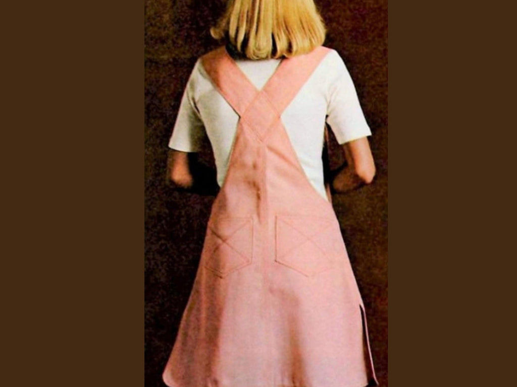 Vintage Japanese Cross Back Apron Pattern: Beginners Friendly Apron PDF (S-M-L)