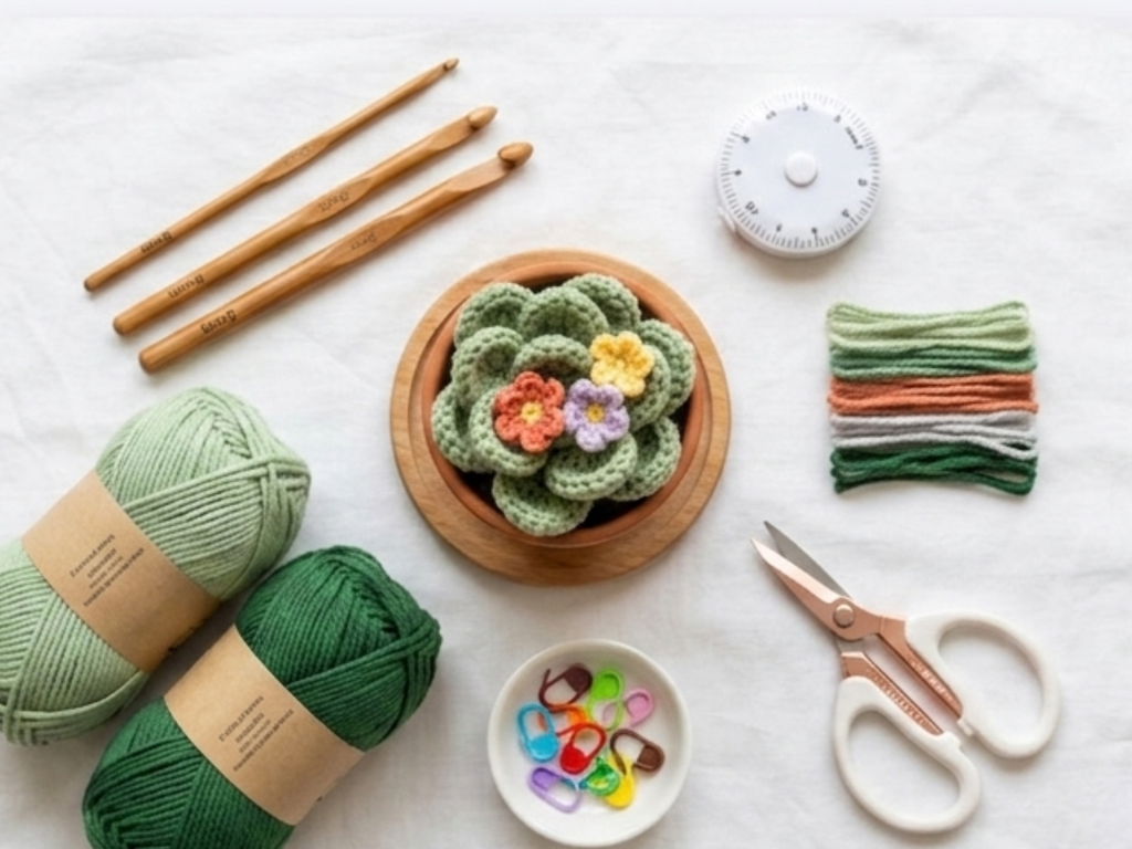 Easy beginner crochet pattern Crochet Succulent Pot Pattern | Beginner Amigurumi Tutorial (Digital Download)