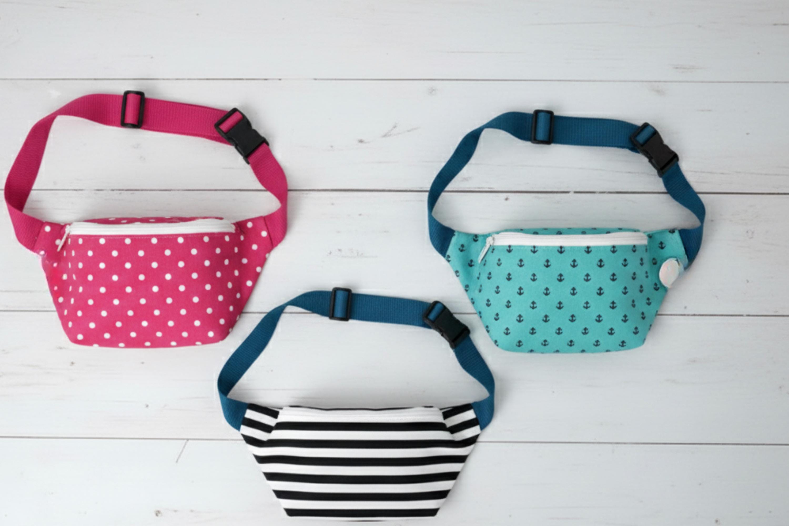 How to Sew a 2 Zip Fanny Pack Sewing : Beginner Waist Bag (PDF Step by step )