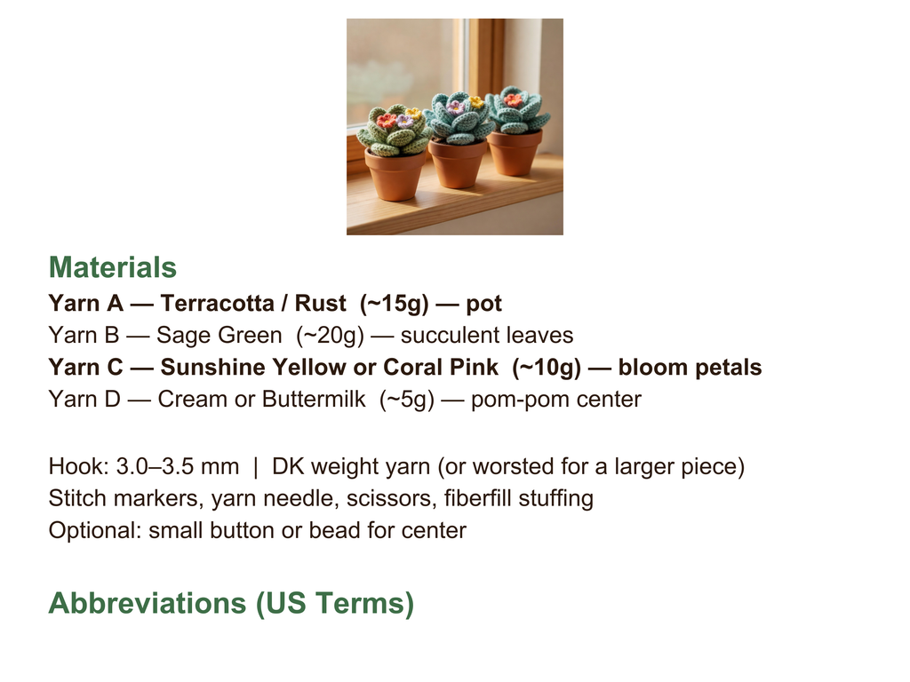 FREE Beginner Crochet Pattern — Sunburst Succulent Pot