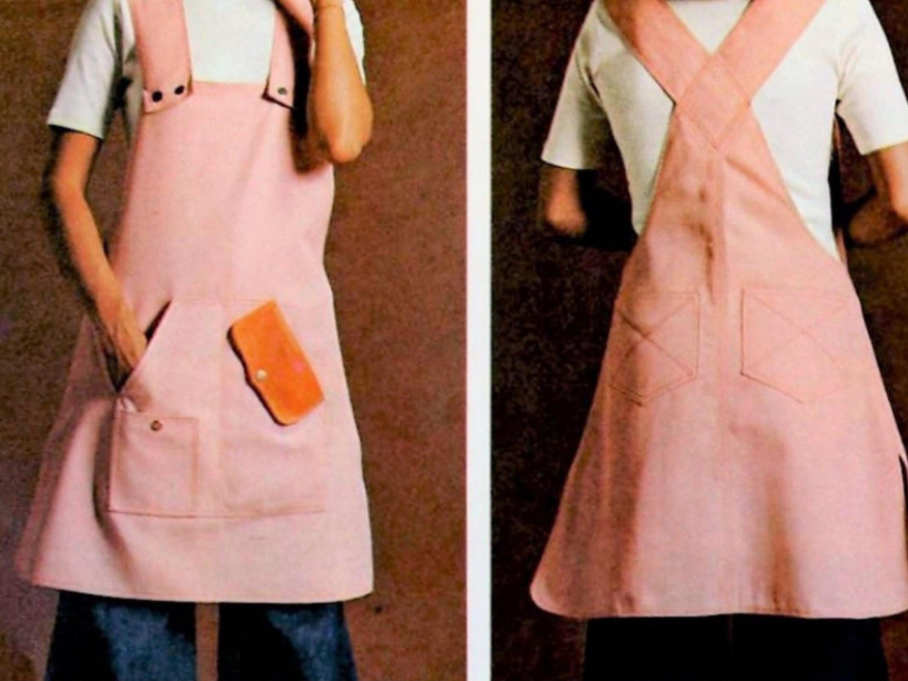 Vintage Japanese Cross Back Apron Pattern: Beginners Friendly Apron PDF (S-M-L)