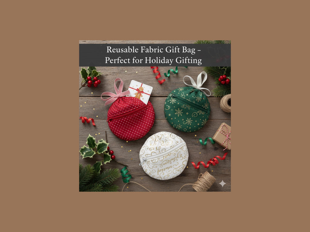 Easy sewing pattern -Christmas Money Gift Bag Sewing Pattern PDF | Easy Fabric Gift Pouch | Quick 1-Hour Sew |   Beginner Sewing PDF