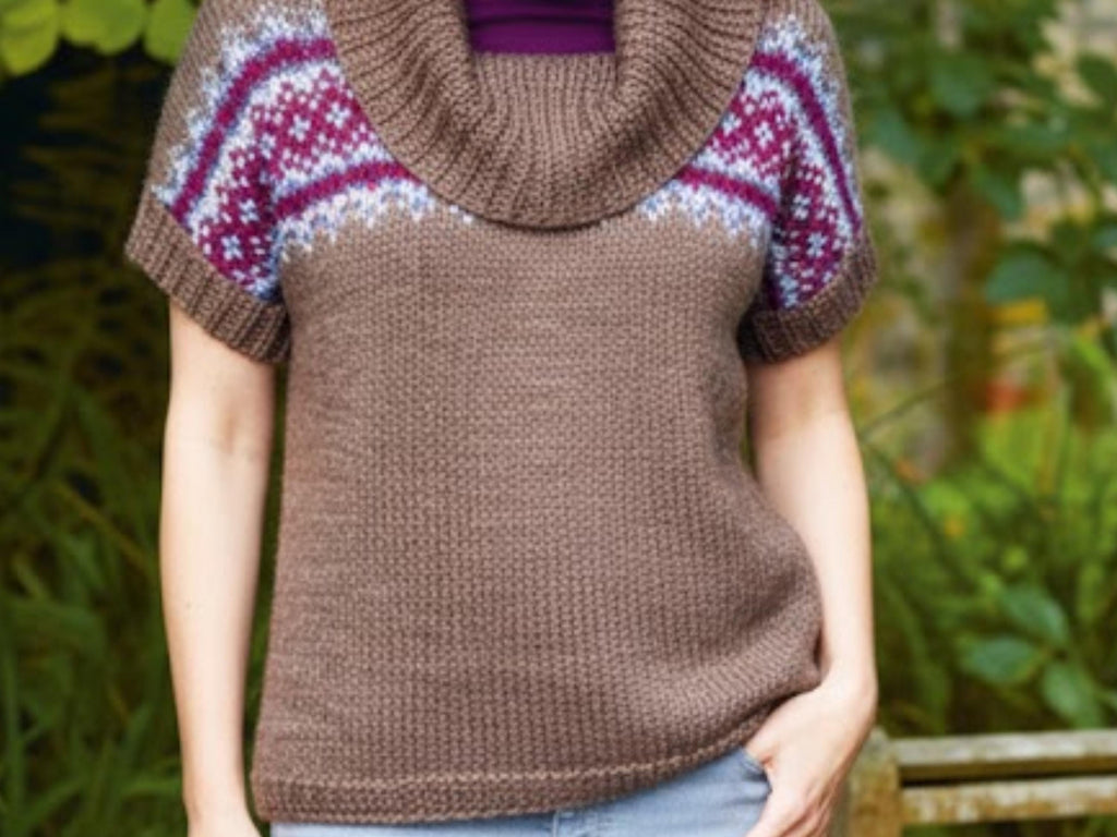 Cable Knit Cardigan Pattern | Cowl Collar, DK Yarn (PDF Pattern)