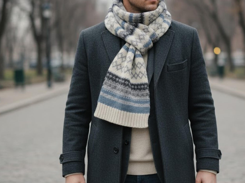 Mens knitted scarf - Men's Scarf Pattern | Easy Ribbed Beginner Pattern (PDF)