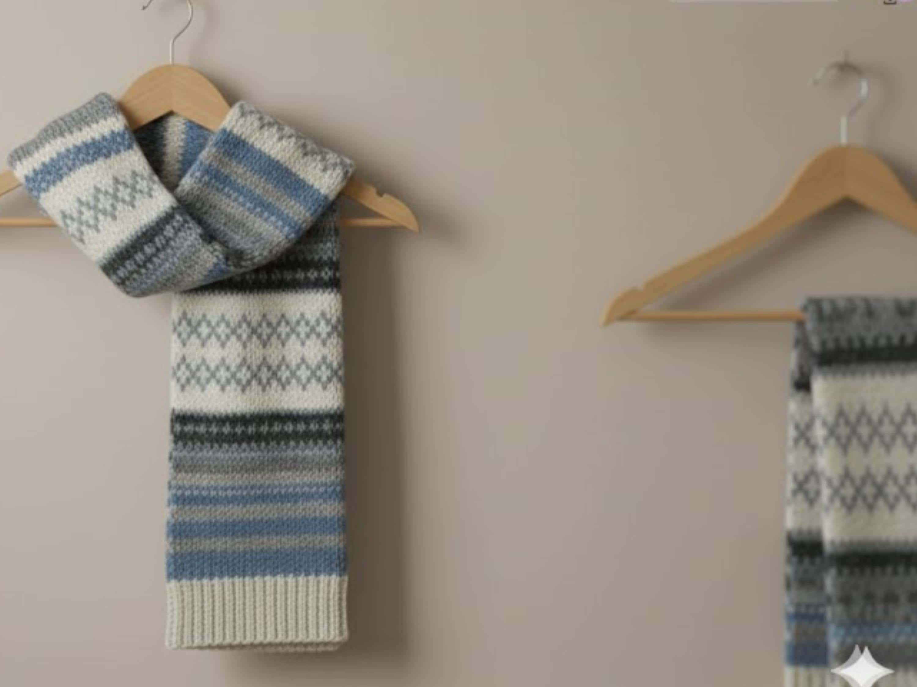Mens knitted scarf - Men's Scarf Pattern | Easy Ribbed Beginner Pattern (PDF)