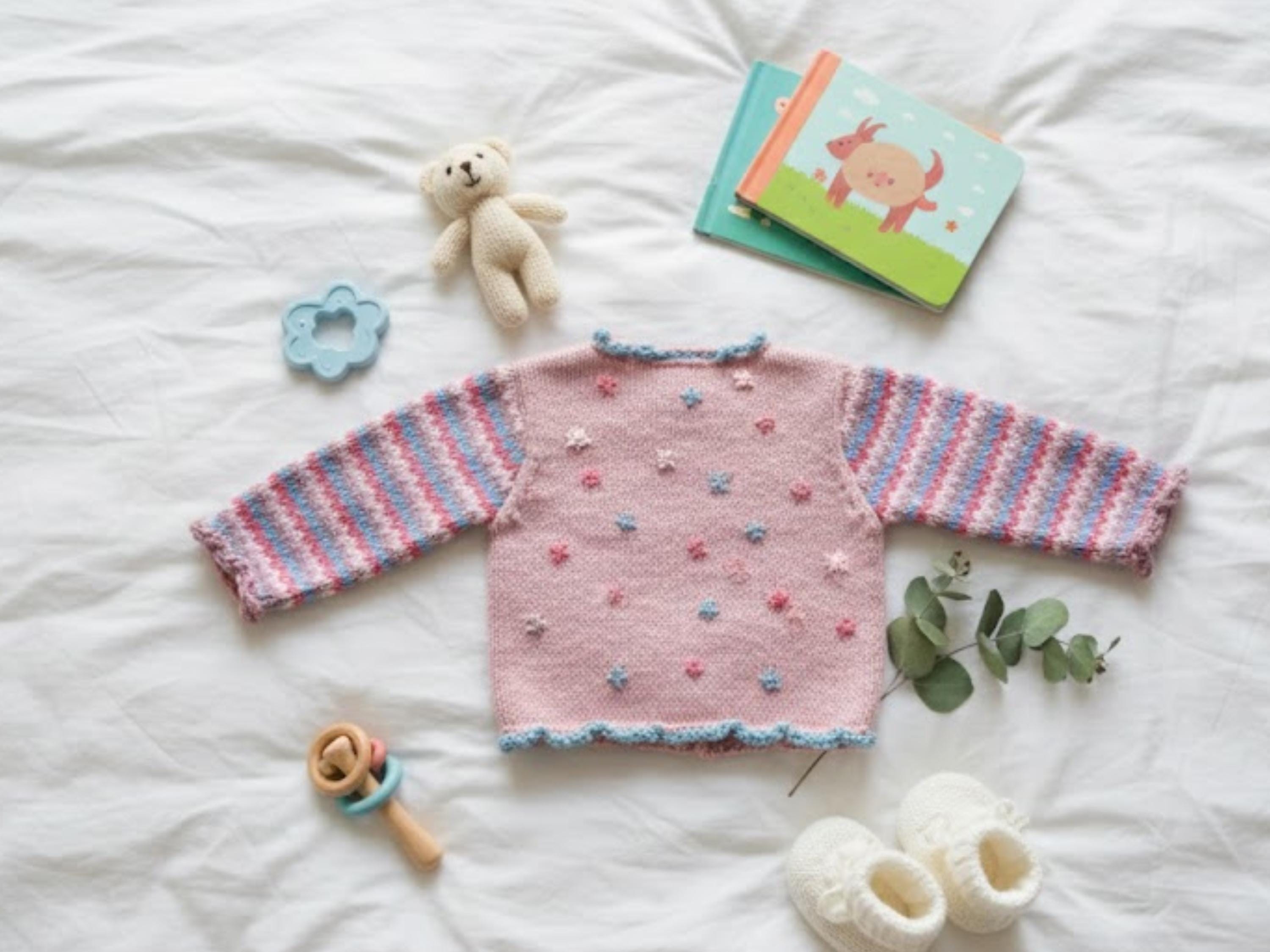 Girls Cable Knit Cardigan Pattern | DK Yarn, Sizes 2-5 Years (PDF Pattern)