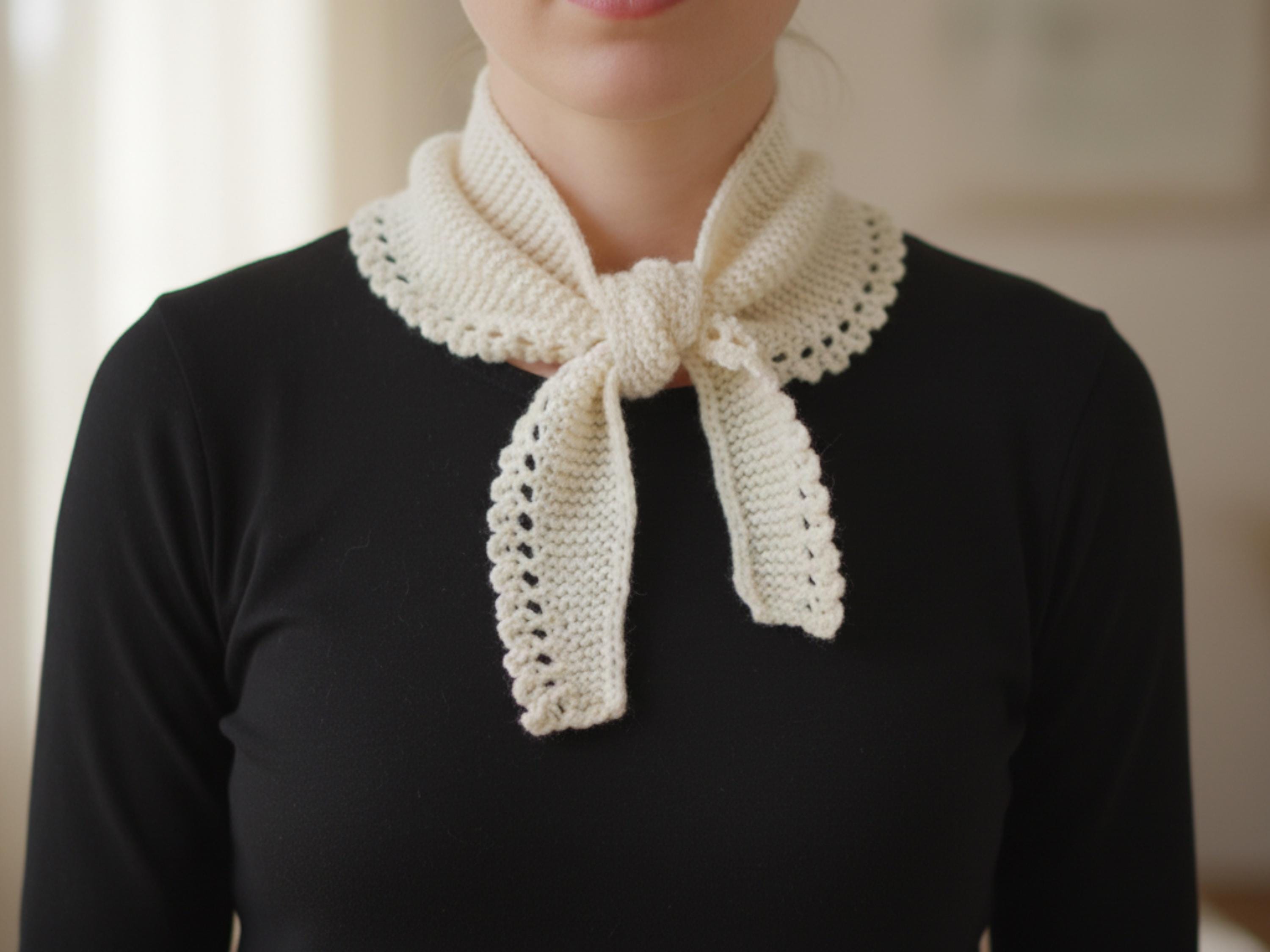 Easy   Scarf Knit Pattern | Vintage Garter Stitch (PDF Pattern)