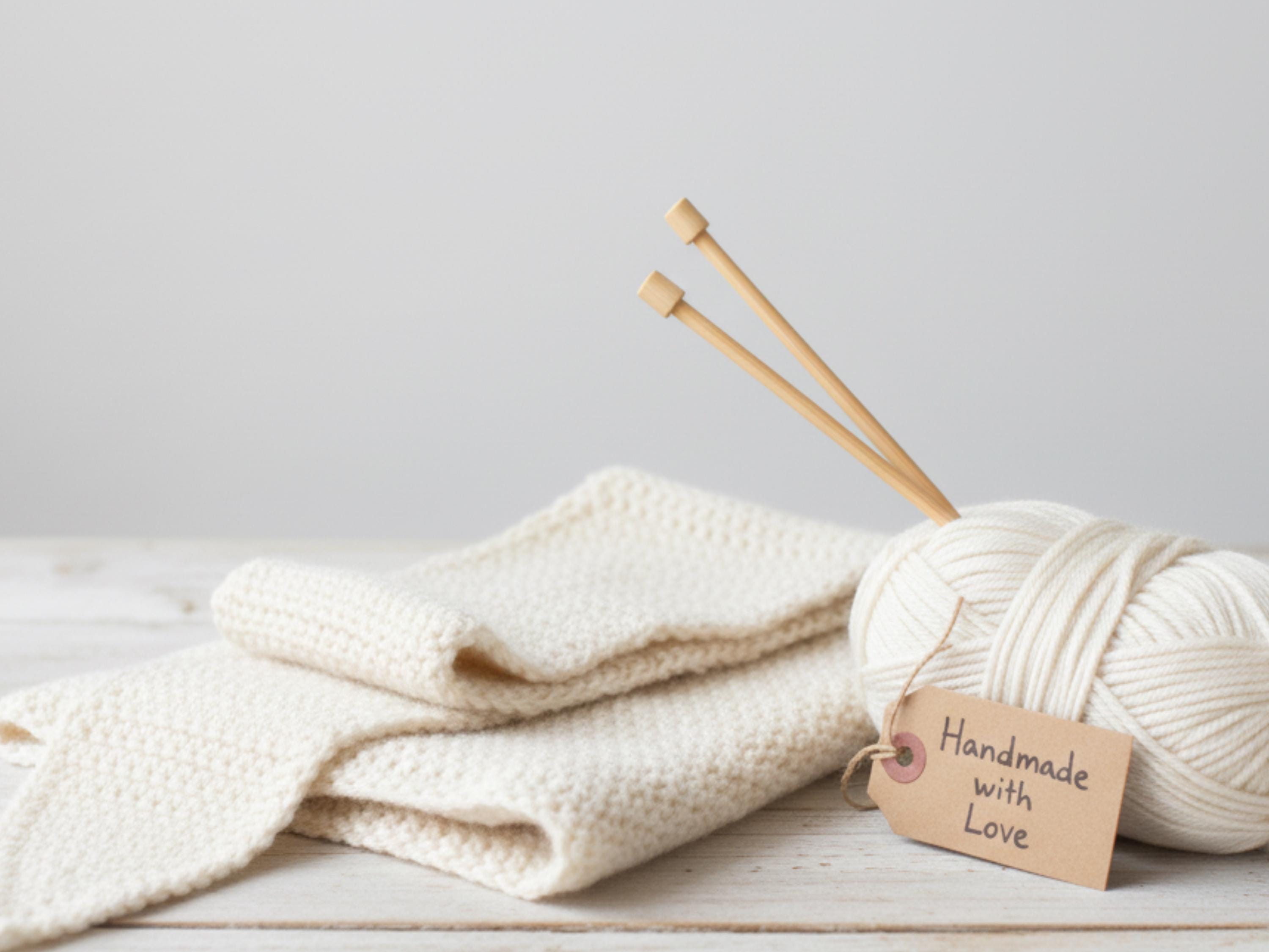Easy   Scarf Knit Pattern | Vintage Garter Stitch (PDF Pattern)