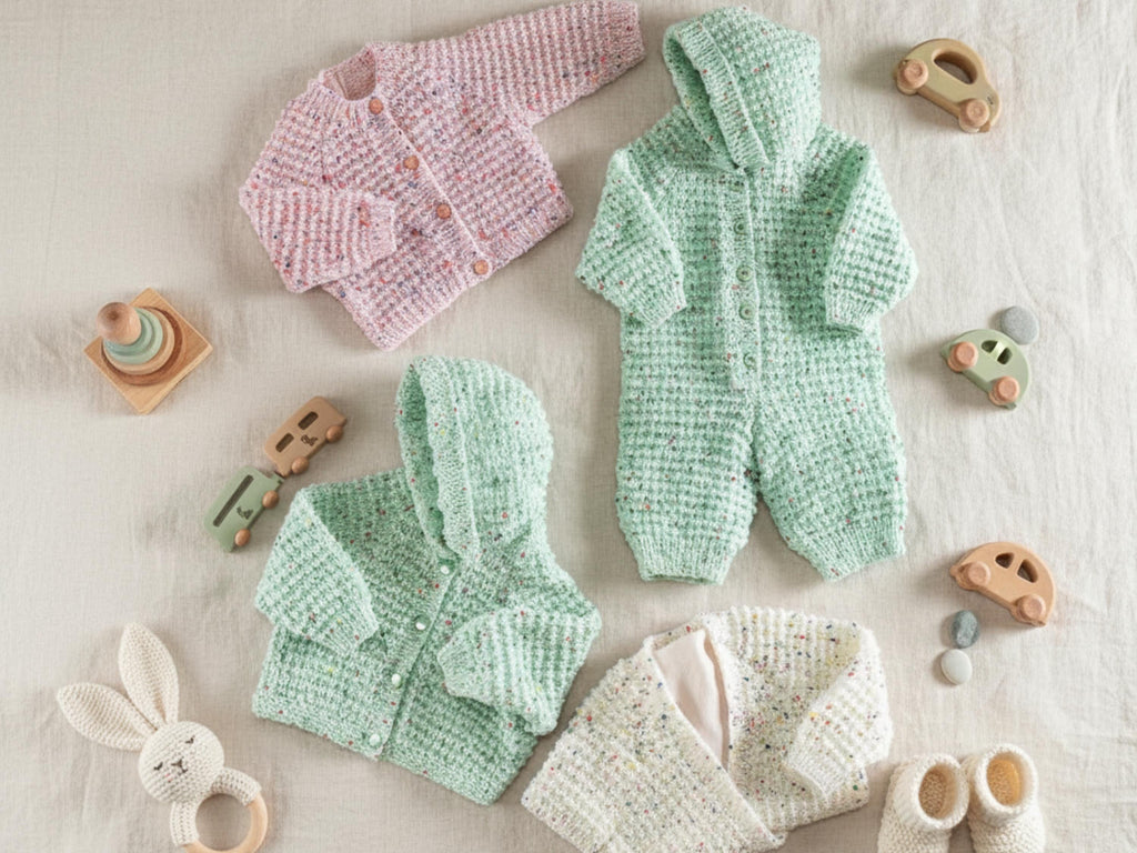 Baby Knitting Pattern: Cardigan, Jacket, All-in-One (PDF Download)