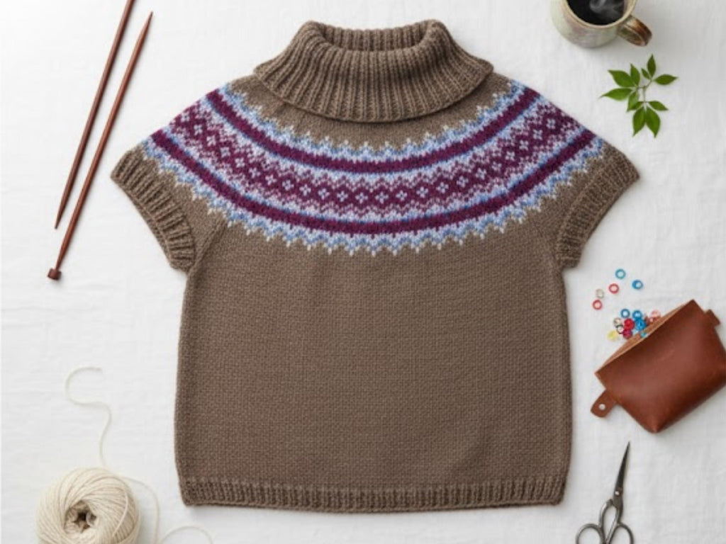 Cable Knit Cardigan Pattern | Cowl Collar, DK Yarn (PDF Pattern)