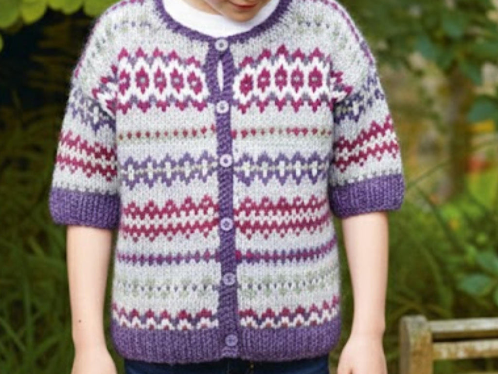 Girls Cable Knit Cardigan Pattern | DK Yarn, Sizes 2-10 Years (PDF Pattern)