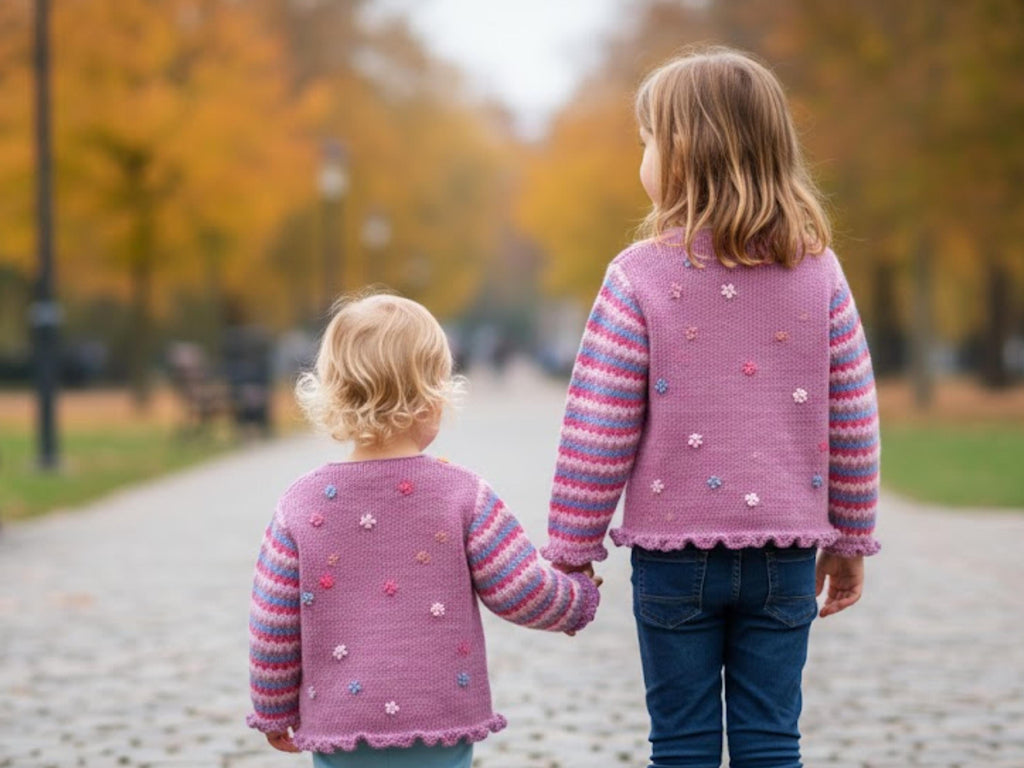 Girls Cable Knit Cardigan Pattern | DK Yarn, Sizes 2-5 Years (PDF Pattern)