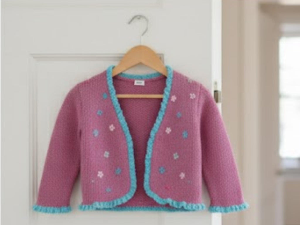 Girls Cable Knit Cardigan Pattern | DK Yarn, Sizes 2-5 Years (PDF Pattern)