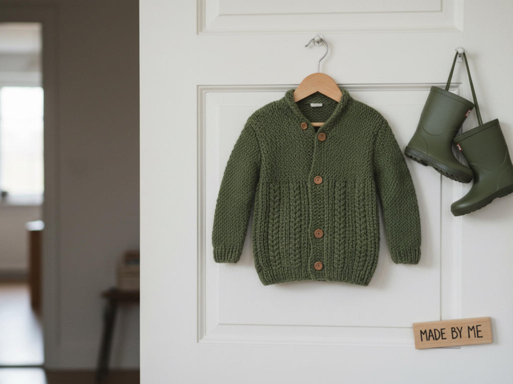Boys Cable Knit Cardigan Pattern | Classic Jumper (PDF)
