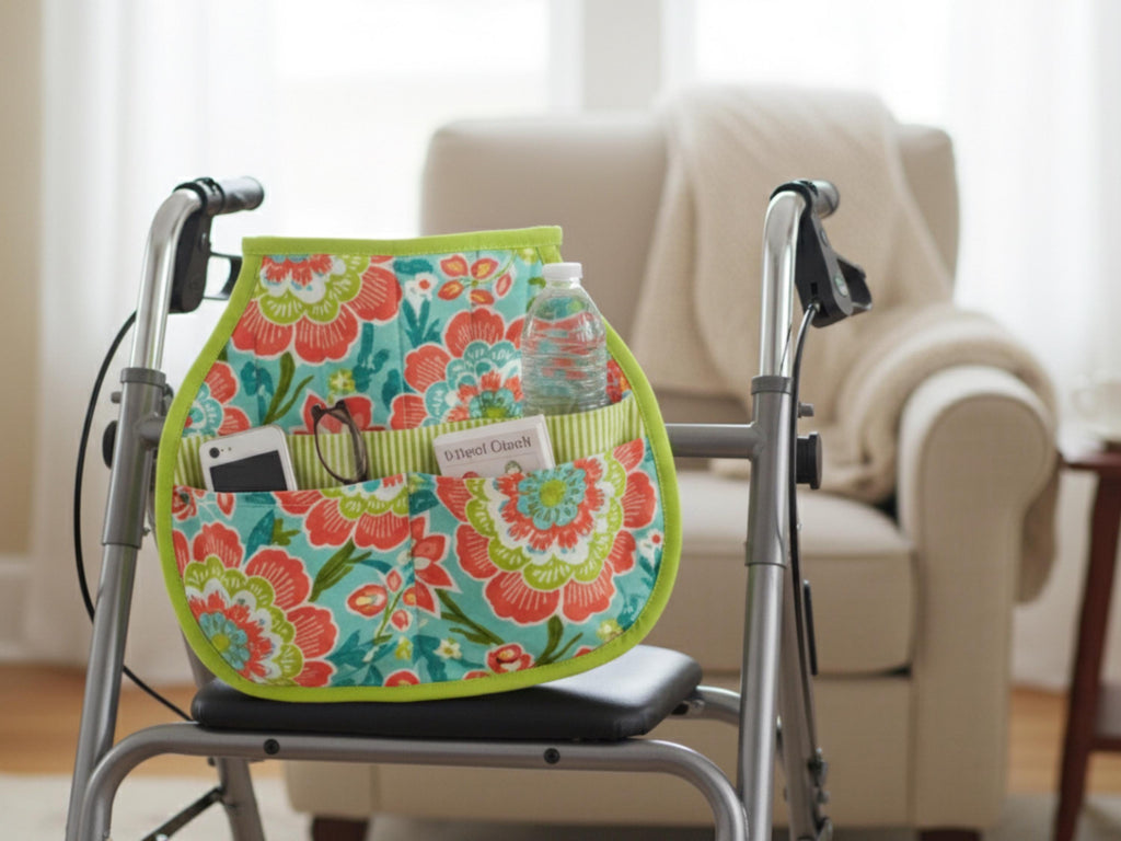 RETIREMENT SALE *Walker Organizer Sewing Pattern | Reversible Walker Tote with Pockets | PDF Instant Download