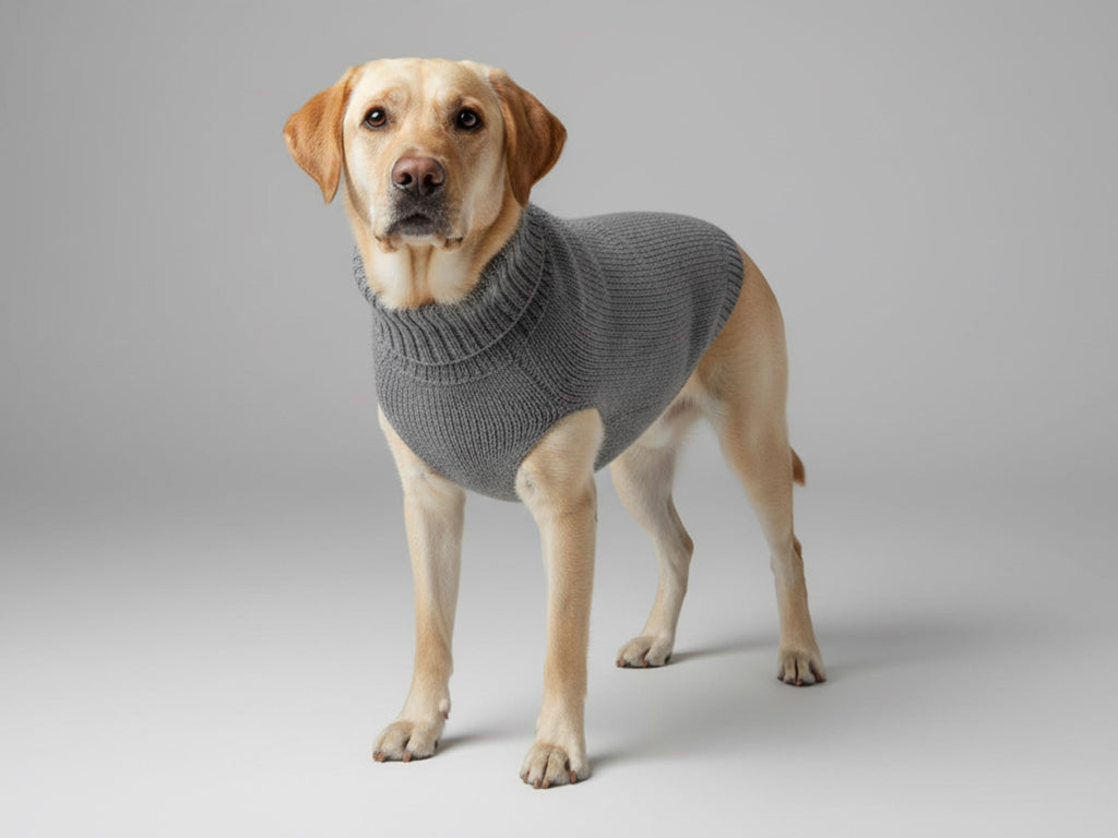 Dog coat knitting Pattern (7 SizesXXS–XXL) | DK / 8 Ply Wool Roll-Neck Sweater with Under-Belt | Dog Blanket Rug | PDF  English