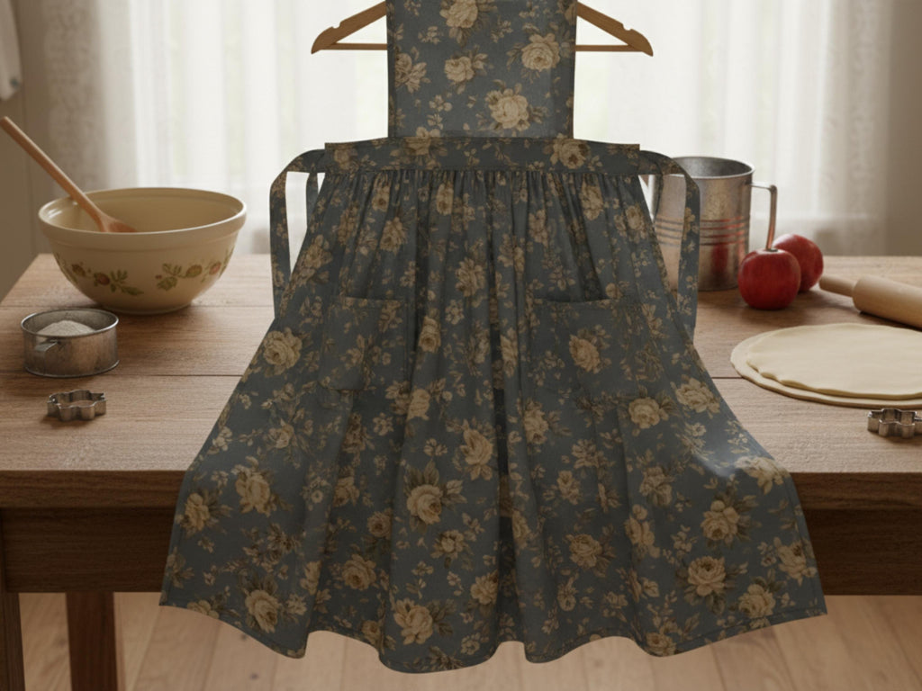 Vintage 1950s Apron Sewing Pattern – Classic Bib Style (Digital PDF)