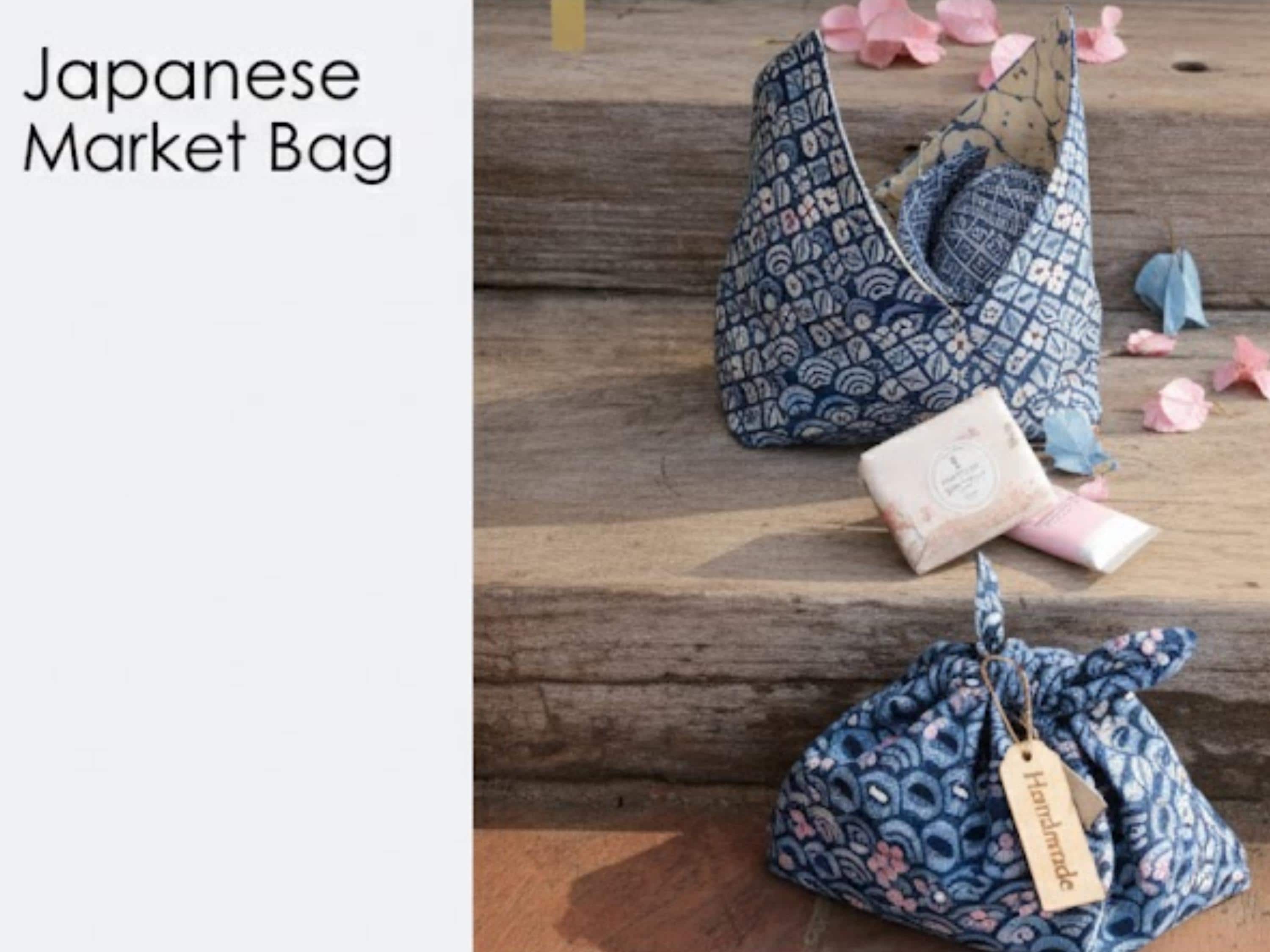 Japanese Folded Bag Sewing Pattern | Easy Origami Triangle Bag (PDF)