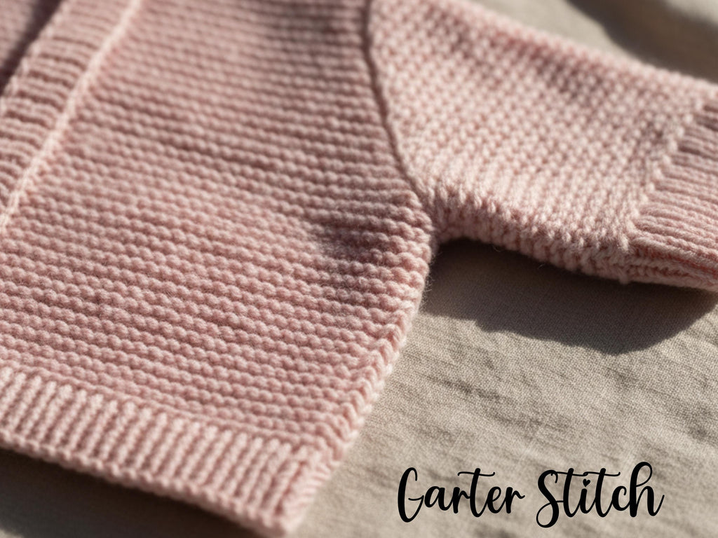 Easy Baby Cardigan Knitting Pattern |  Garter Stitch Sweater |  Beginner PDF Pattern- Knitting --Seamless knitting - Knitting Pattern