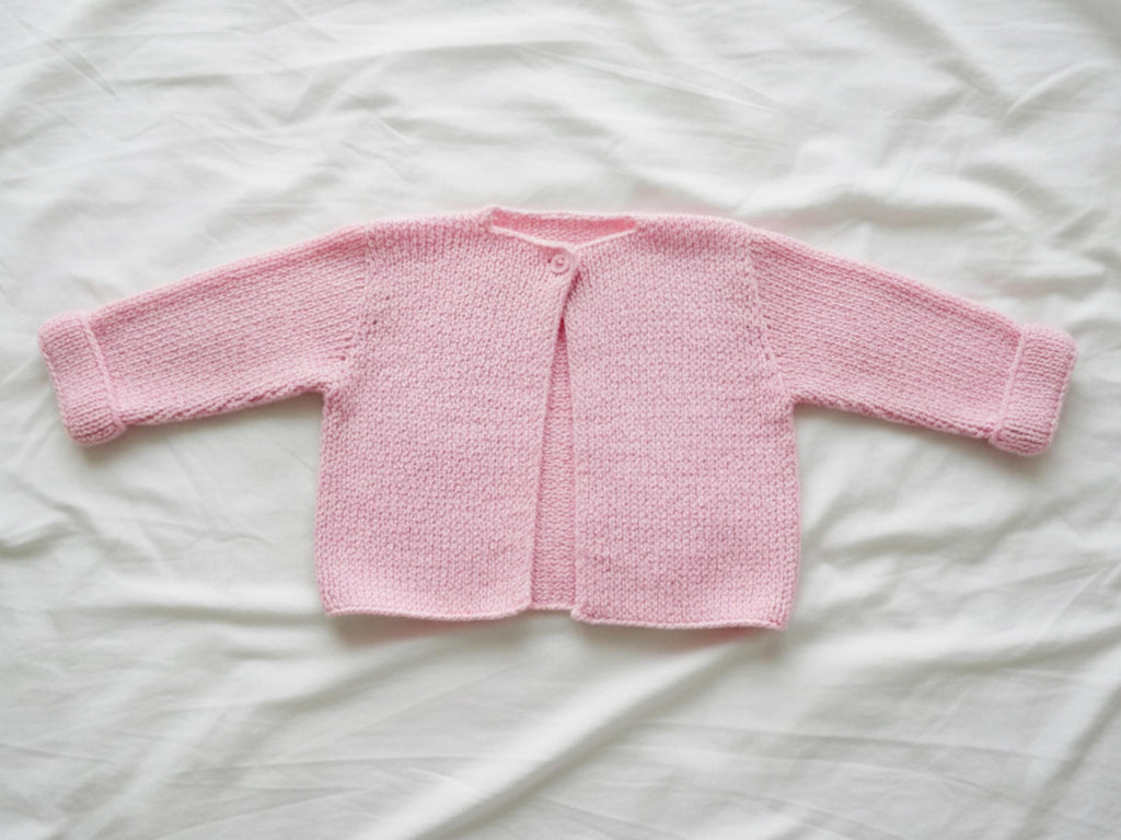 Easy Baby Cardigan Knitting Pattern |  Garter Stitch Sweater |  Beginner PDF Pattern- Knitting --Seamless knitting - Knitting Pattern