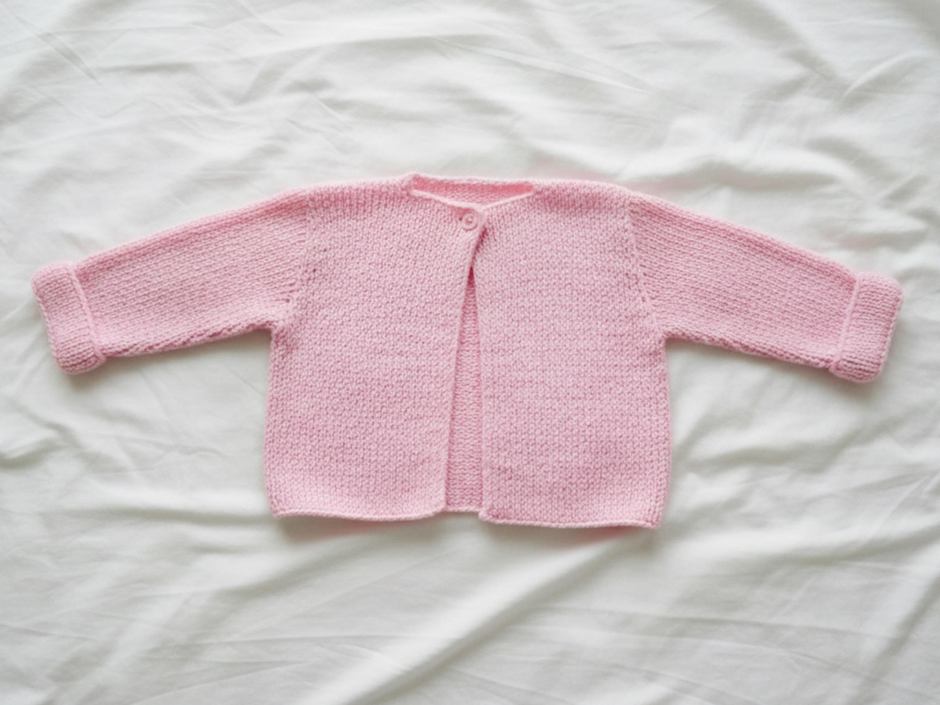 Easy Baby Cardigan Knitting Pattern |  Garter Stitch Sweater |  Beginner PDF Pattern- Knitting --Seamless knitting - Knitting Pattern