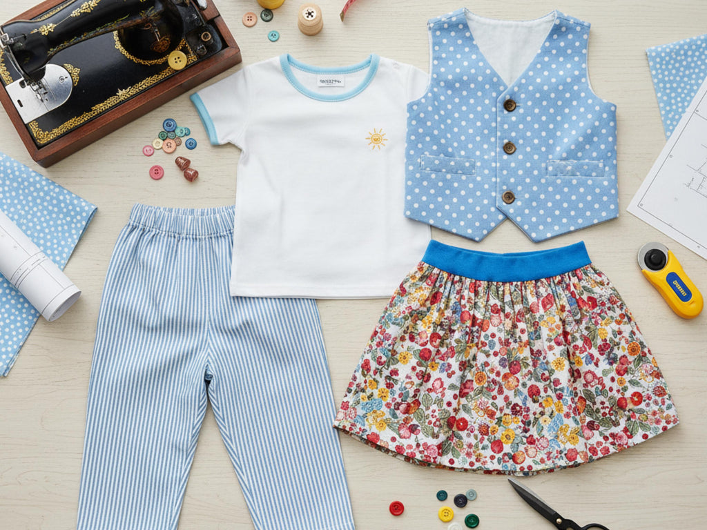 PDF Sewing Pattern • Kids T-Shirt   Pants • Girls and  Boys Clothing • Instant Download • Children’s Pattern