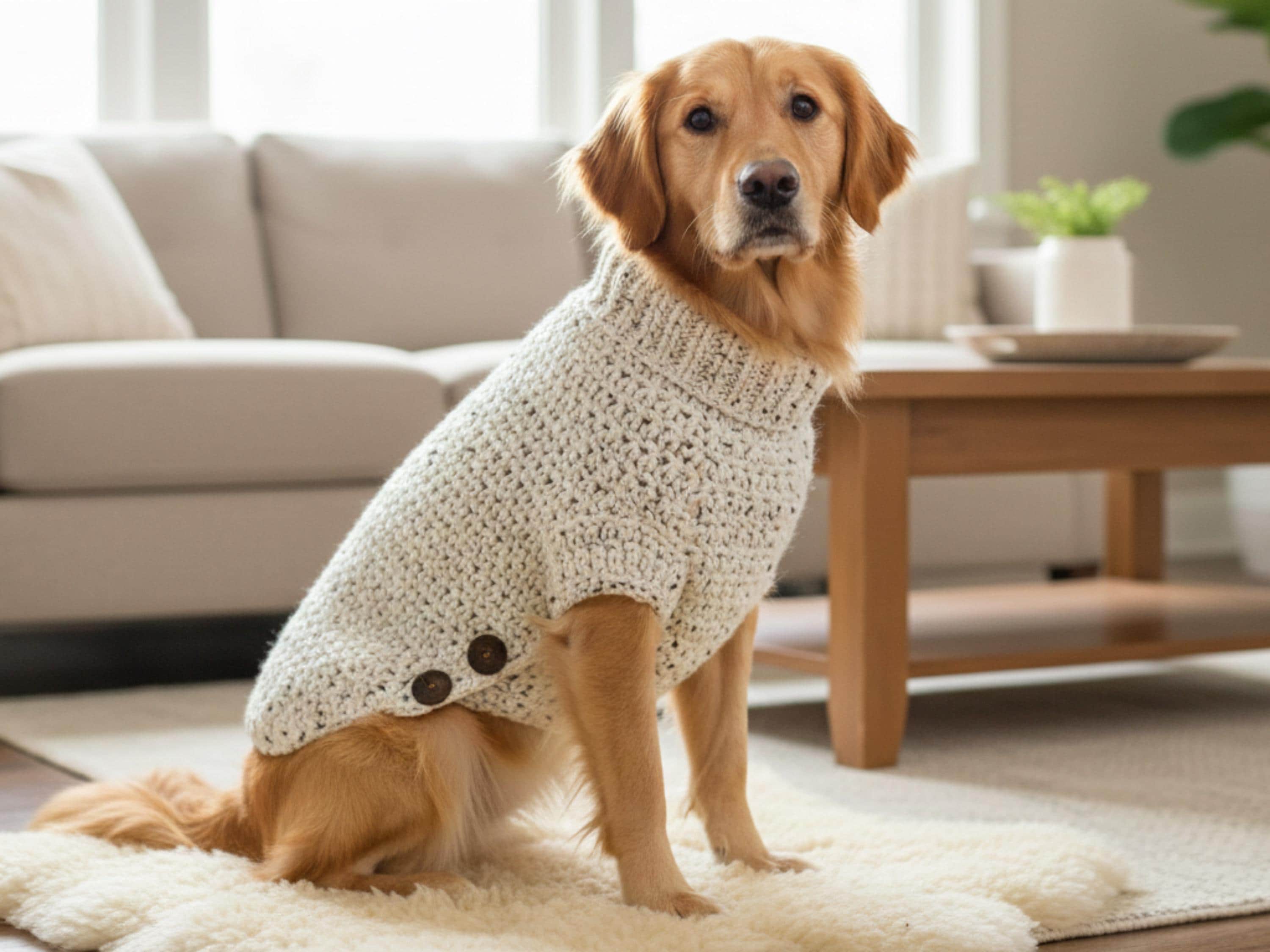 CROCHET PATTERN-Dog Crochet Sweater Pattern PDF – EasyDIY Pet Sweater for Small, Medium,Large Dogs,   Beginner- Crochet Tutorial