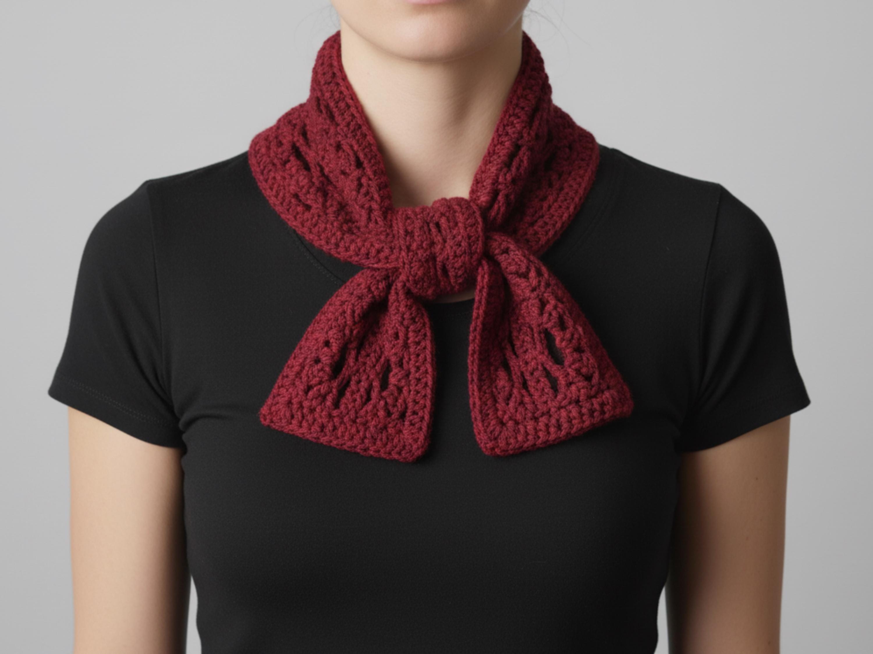 Sophie Crochet  Scarf Pattern-Beginners easy scarf pattern for women