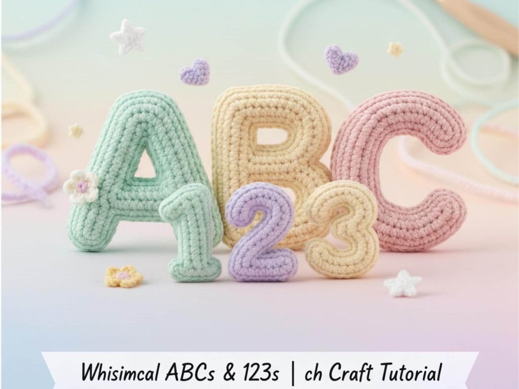 Alphabet Crochet Pattern | Crochet Letters & Numbers PDF | ABC Amigurumi Tutorial | DIY Crochet Pattern Instant Digital Download