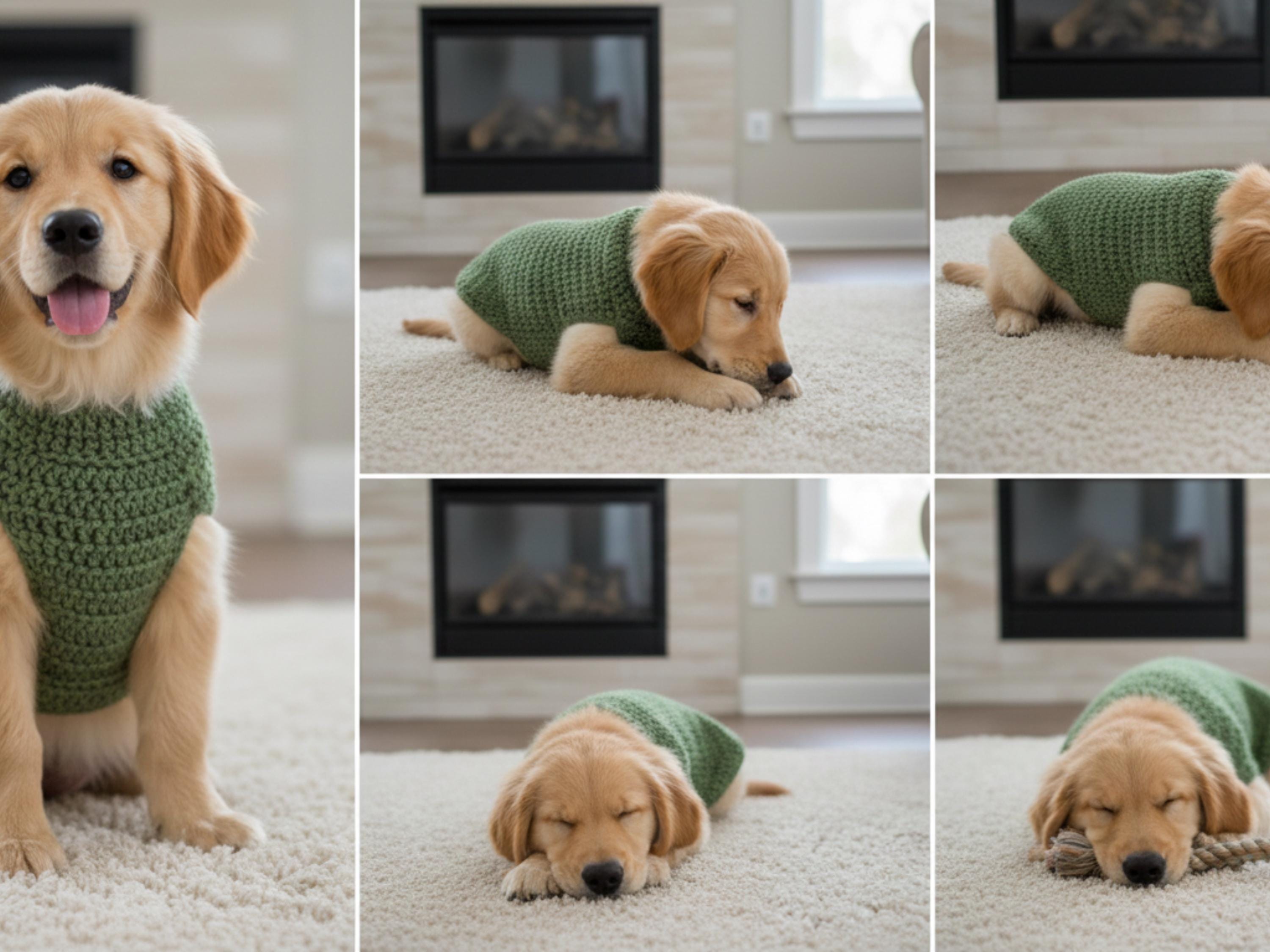 Crochet Dog Sweater Pattern PDF | 12 Sizes for Small Dogs | Beginner Pet Knit Instant Download