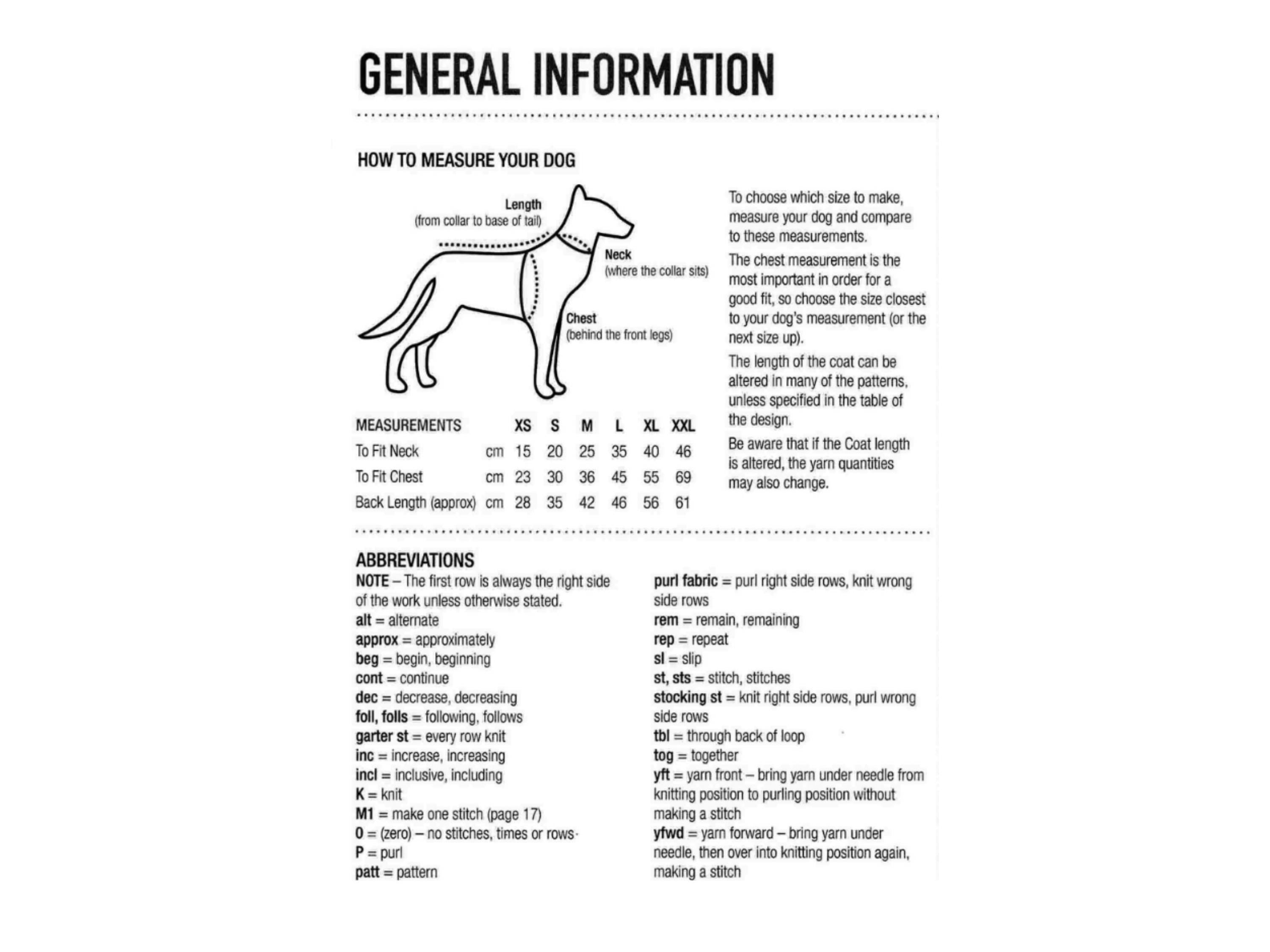 Dog Coat Knitting Pattern (6 Sizes) | Cable Back & Roll-Neck Sweater | DK / 8-Ply / Light Worsted Yarn | Sizes XS–XXL | Fits Chest 23–69 cm