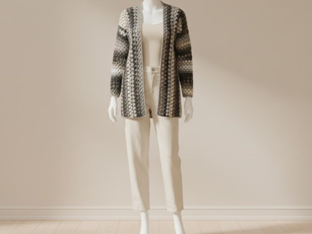 Womens Crochet Crochet Cardigan pdf pattern Granny square cardigan pattern, cardigan crochet pattern, easy cardigan pdf