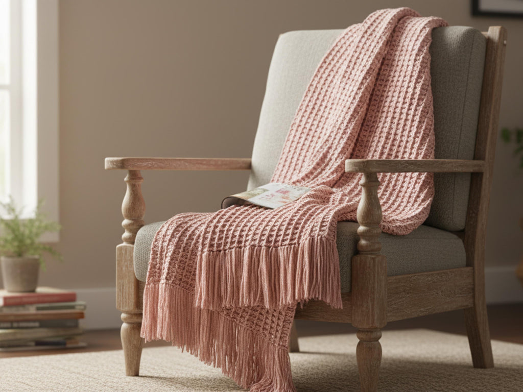 Crochet Easy Waffle Blanket |Cozy Christmas Throw & Afghan | Easy PDF Crochet Tutorial Download