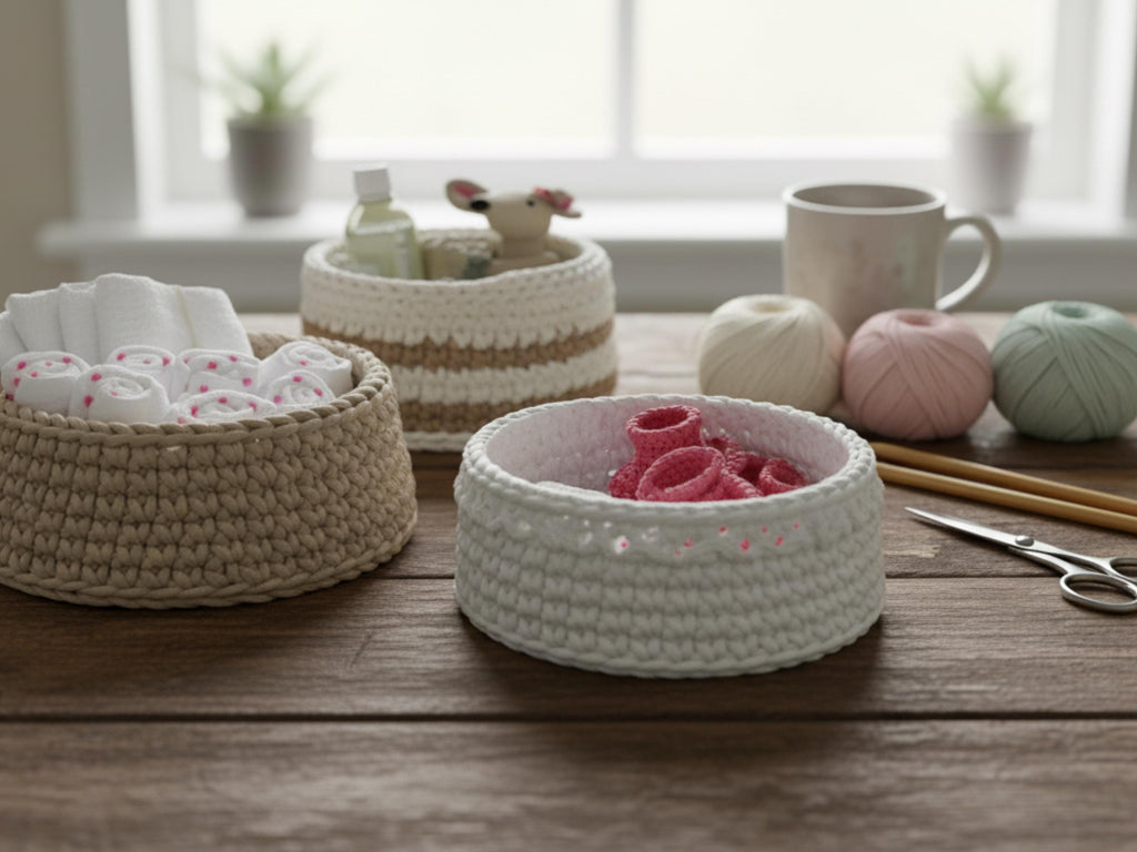 Easy Crochet Basket Pattern – Beginner Storage Basket Tutorial (PDF Download) FREE crochet journal