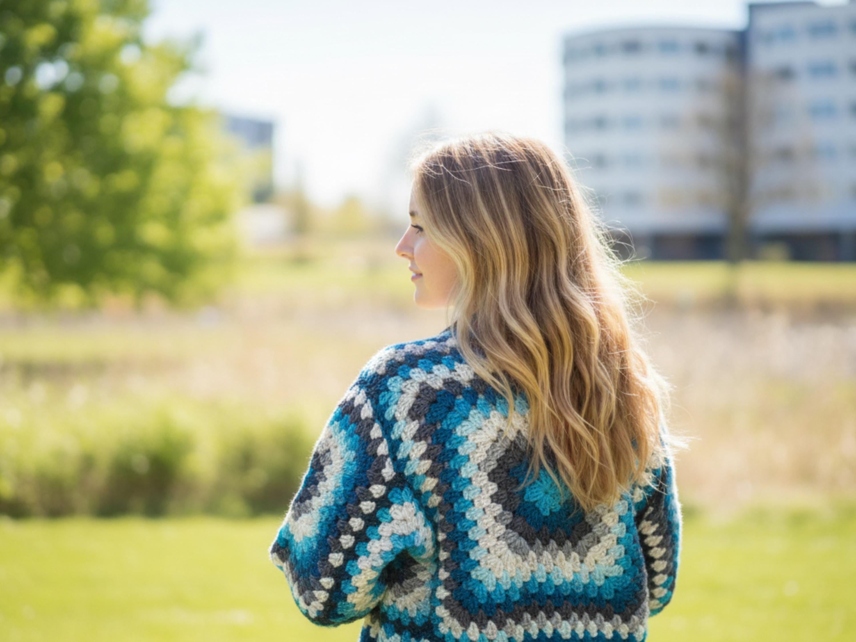 Womens Crochet Granny Square Crochet Jacket | Handmade Colorful Boho Cardigan | Summer & Fall Layering | Women’s Crochet Top | PDF Pattern  DIY