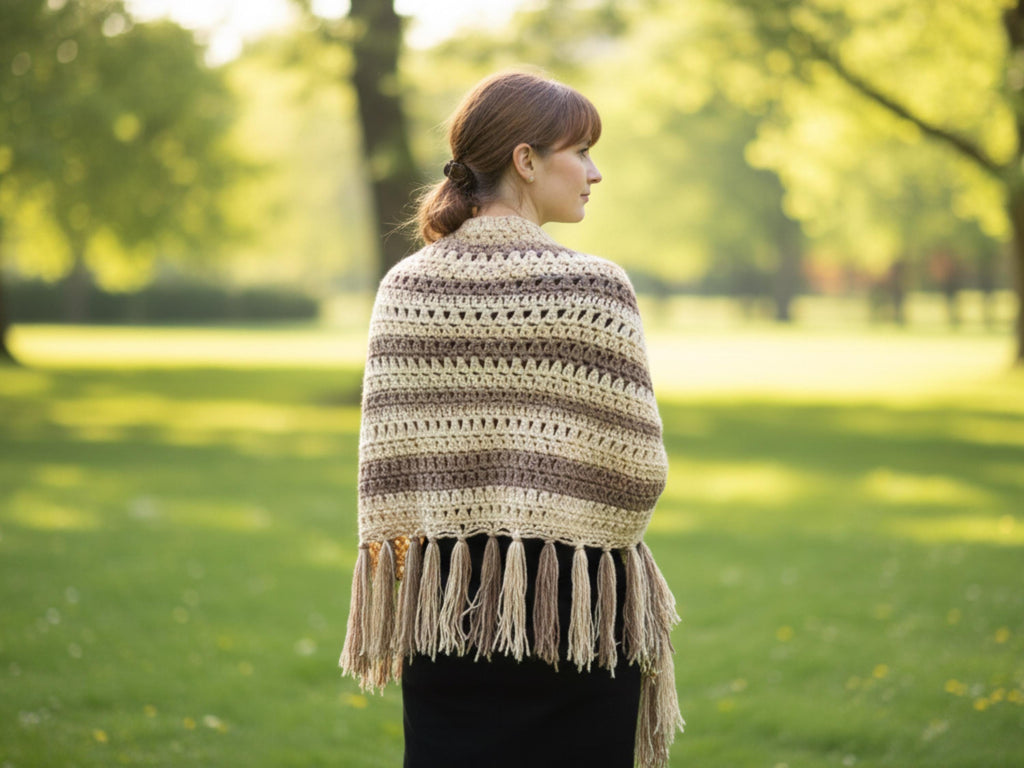 Womens Crochet Easy lace shawl -Beginners crochet pattern-Vintage Crochet Pattern PDF –Crochet Lace shawl Pattern: Boho Wrap (PDF)