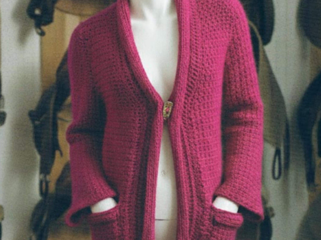 Womens Crochet Vintage Crochet Pattern PDF – Oversized Jacket Cardigan Coat |Chunky Bulky Crochet Design | Sizes S–XXL FREE crochet journal