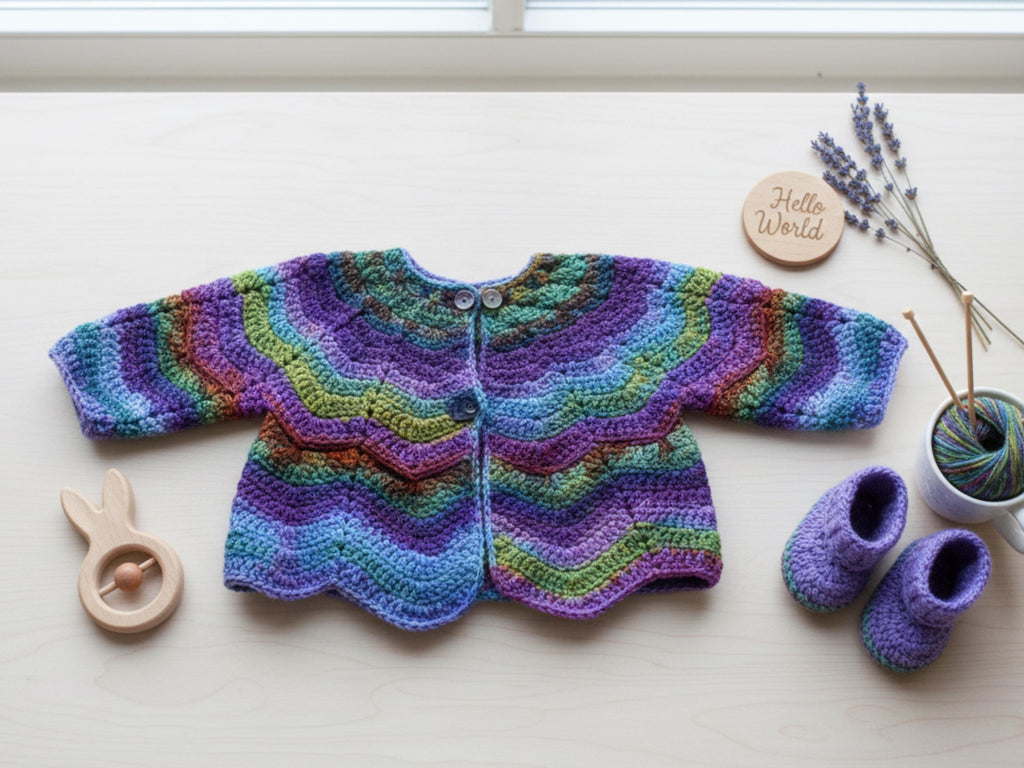 utterfly Baby Jacket Crochet Pattern PDF | Beginner Baby Cardigan Instant Download
