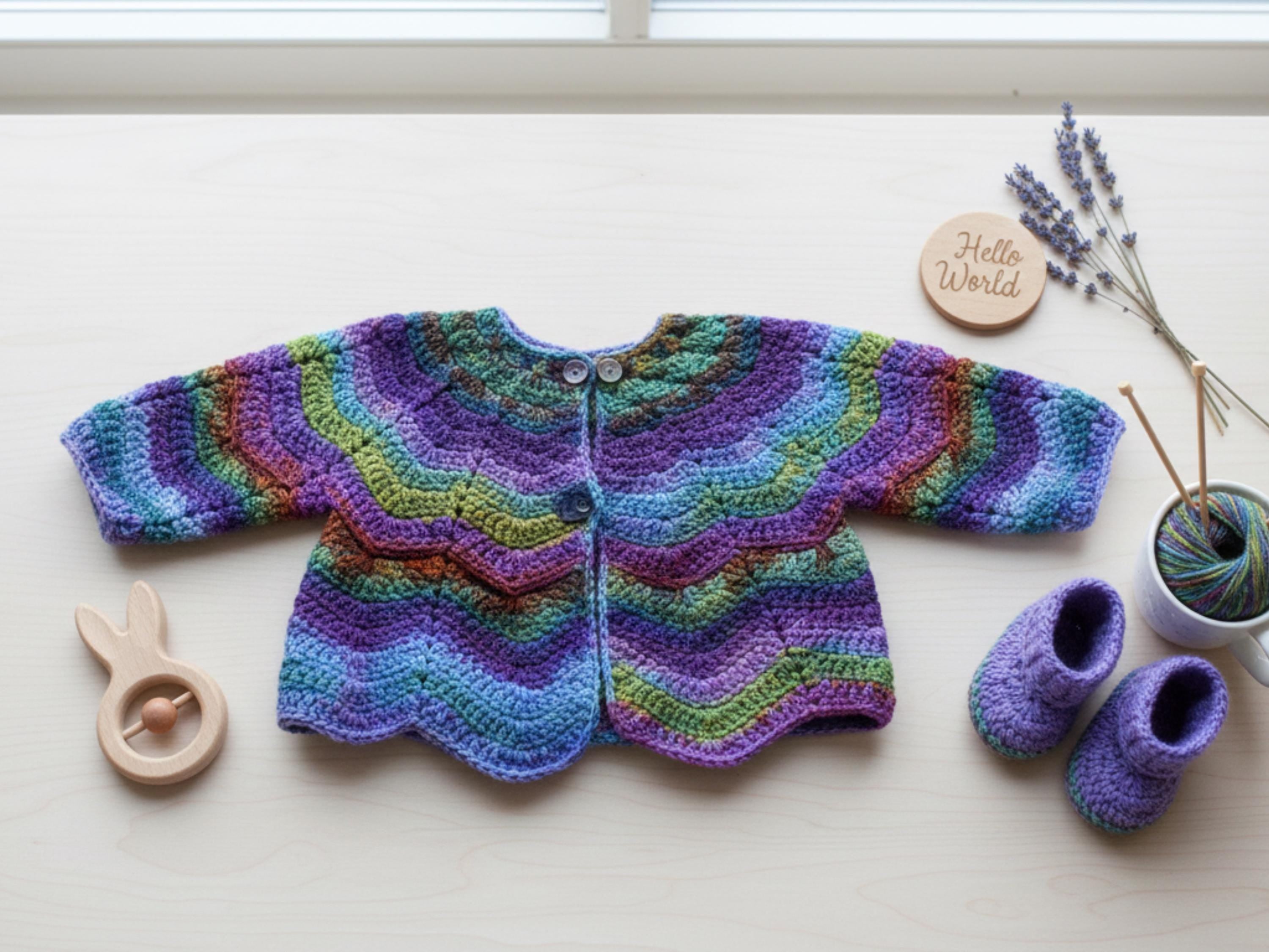 utterfly Baby Jacket Crochet Pattern PDF | Beginner Baby Cardigan Instant Download
