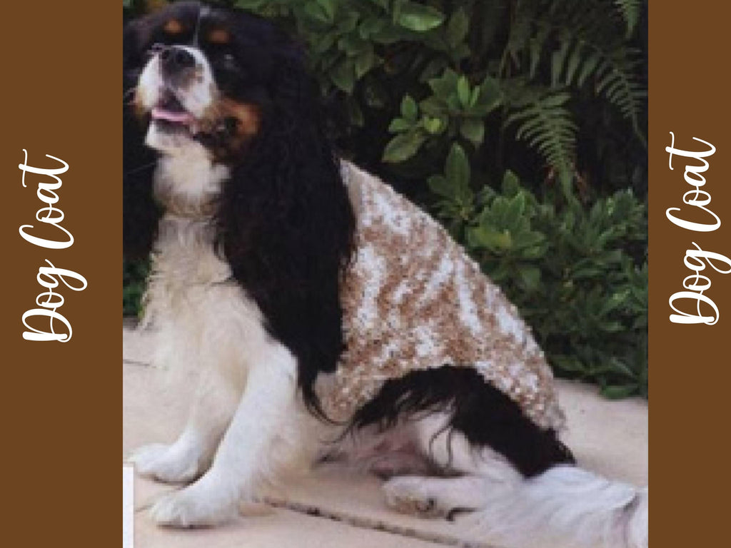 Dog Coat Knitting Pattern small dog-Easy beginner knitting pattern-PDF