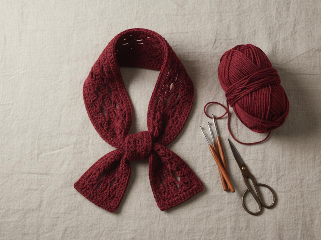 Sophie Crochet  Scarf Pattern-Beginners easy scarf pattern for women