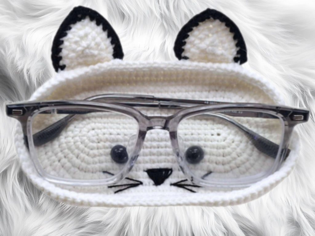 Crochet Glasses Holder Patterns: Animal Bundle (PDF Pattern) |Bundle of 5+ 1 free  |Cat -Cow-bear-dog-frog