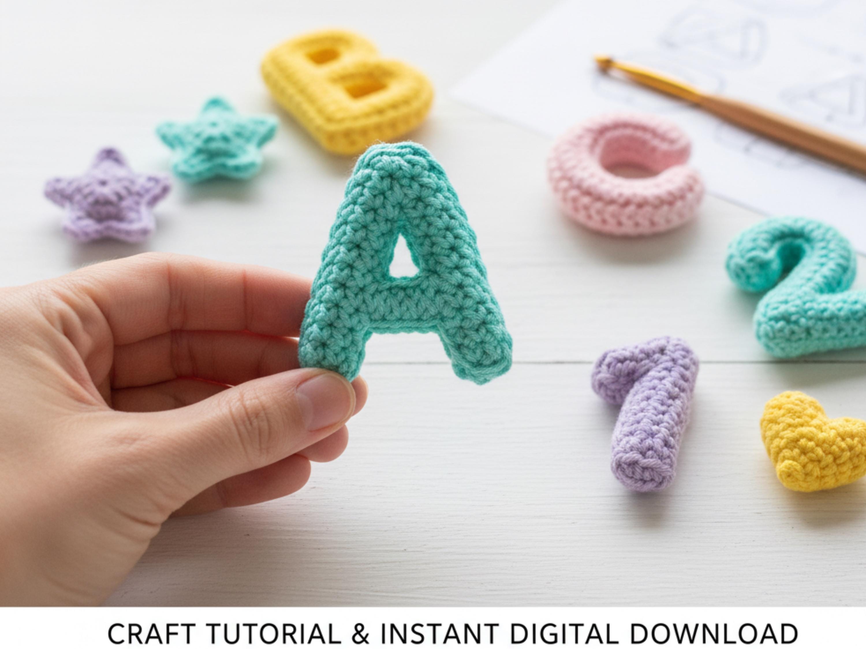 Alphabet Crochet Pattern | Crochet Letters & Numbers PDF | ABC Amigurumi Tutorial | DIY Crochet Pattern Instant Digital Download