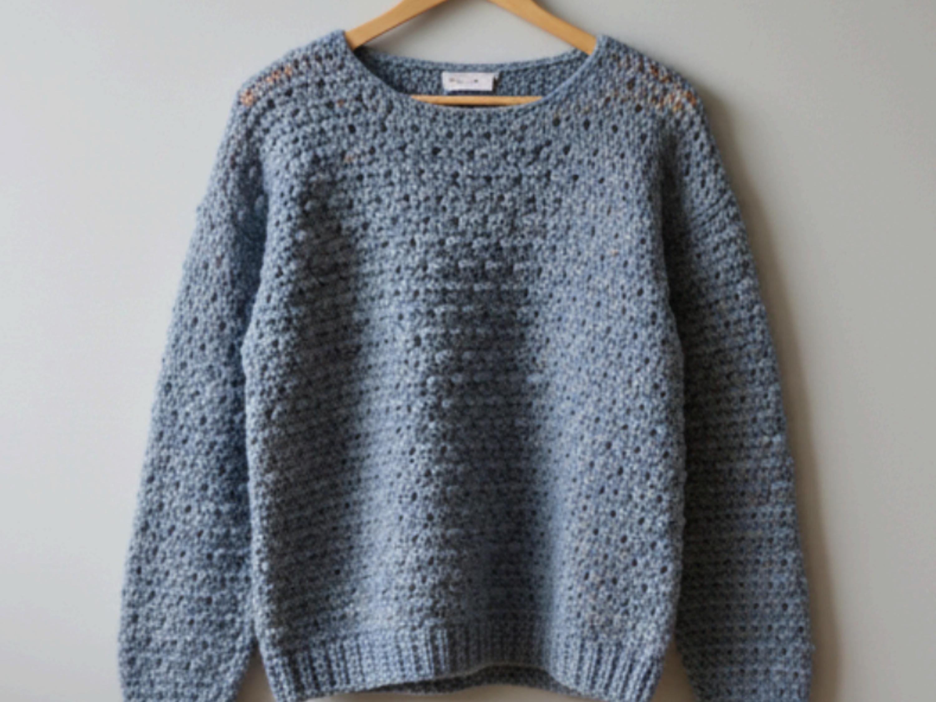 Womens Crochet Easy crochet Sweater | Women’s beginner pullover | Chunky Crochet Pullover Top Crochet PDF pattern