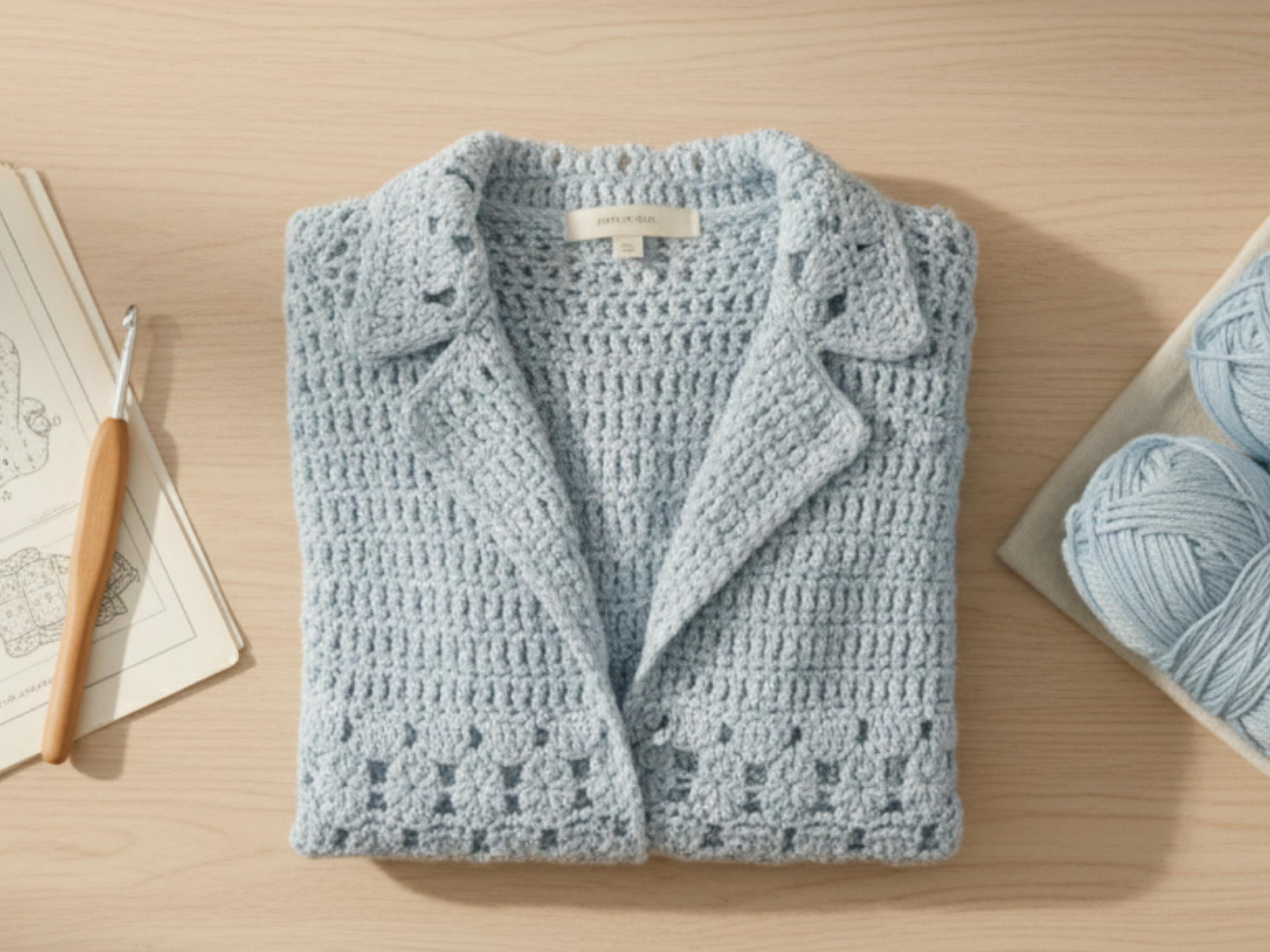 Womens Crochet Vintage Crochet Pattern Lacy Jacket Cardigan Coat | Ladies Lace Sweater Pullover | Chunky Summer evening Top | PDF Instant Download
